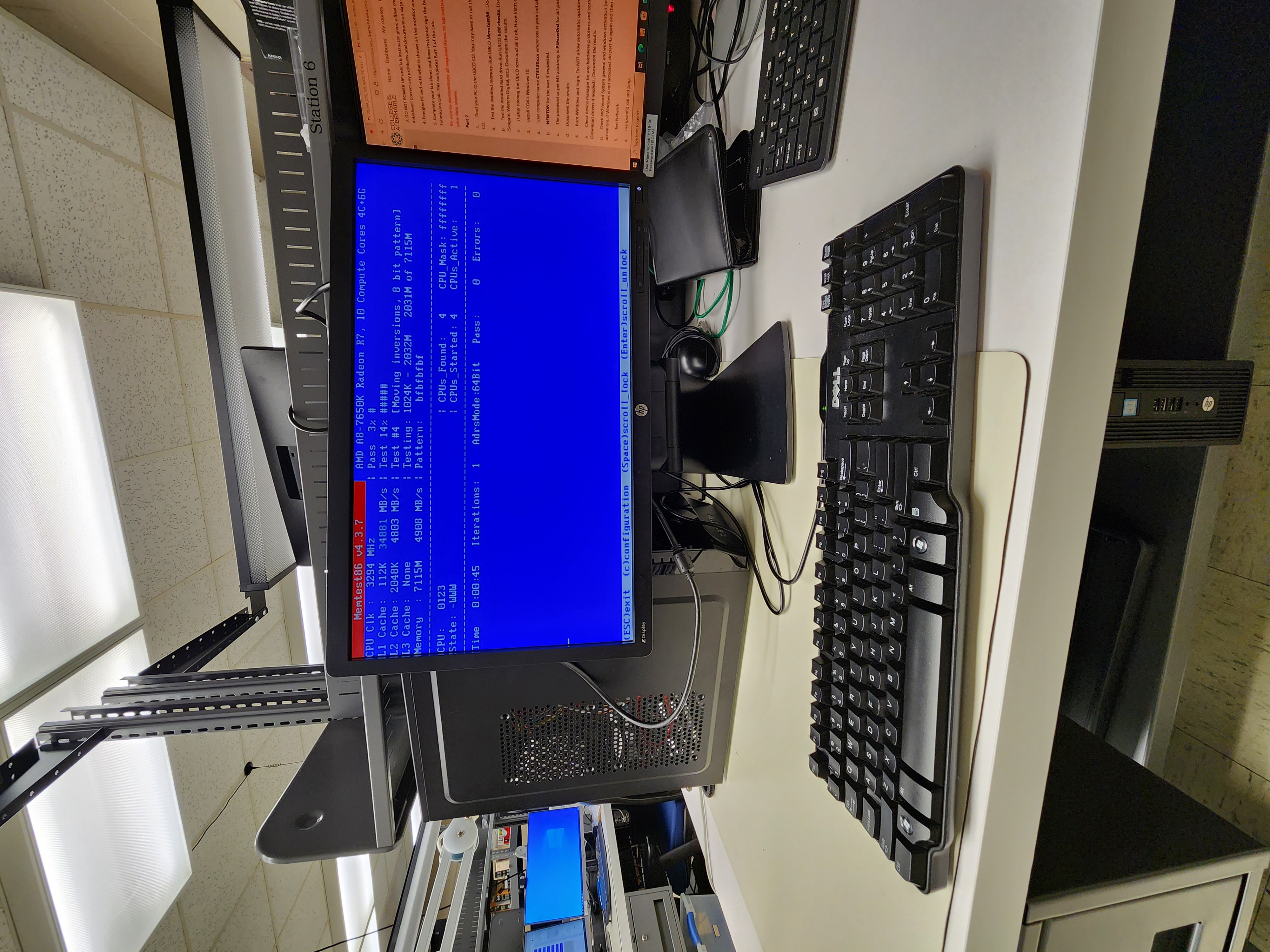 Blue Screen Computer